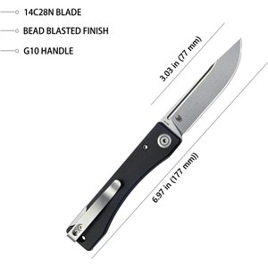 Akino Lockback Black