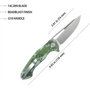 Dugu Linerlock Camo G10