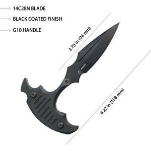Medusa Push Dagger Black