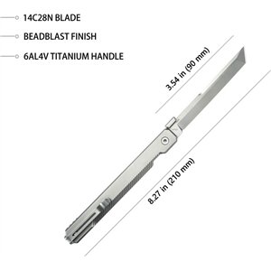 Prism Button Lock Titanium