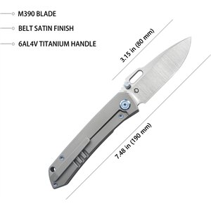 Blackout Framelock Ti Gray