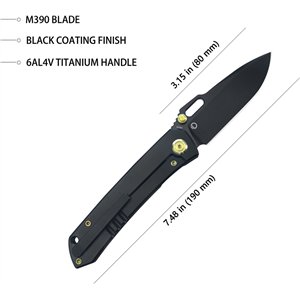 Blackout Framelock Ti Black