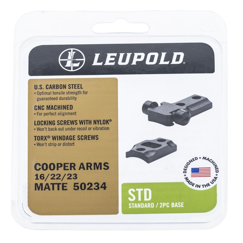 Leupold 50234 Standard Base  Matte Black Cooper Arms 162223