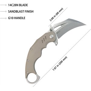 Wrath Karambit Linerlock Tan
