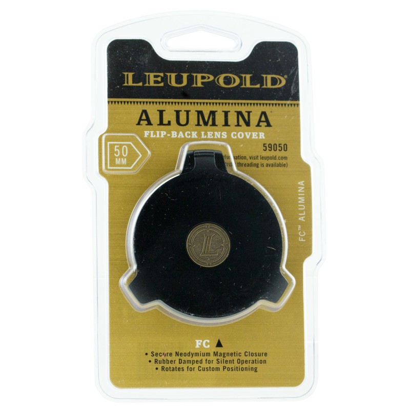 Leupold 59050 Alumina Scope Cover Matte Black Aluminum 50mm Obj. Screw On