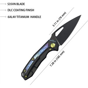 Coeus Framelock Black Ti