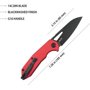 Vagrant Linerlock Black Red