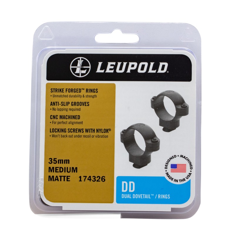 Leupold 174326 Dual Dovetail  Matte Black 35mm Medium