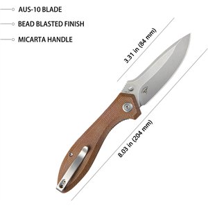 Ruckus Linerlock Tan Mic