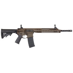 LWRC ICA5R5CK16 Individual Carbine A5 5.56x45mm NATO 16.10 301 Flat Dark Earth Cerakote Black Adjustable Stock Black Magpul MOE 