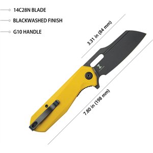 Atlas Linerlock Blk Yellow