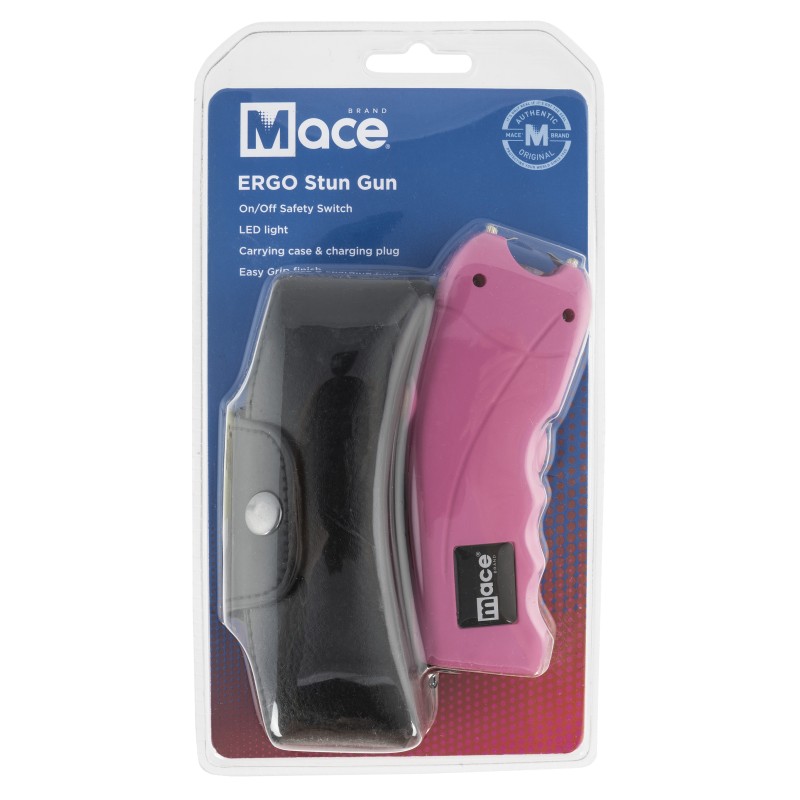 Mace 80814 Ergo Stun Gun with Holder Pink Rubber