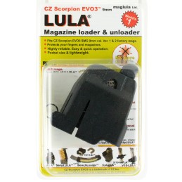 Maglula LU17B LULA Loader  Unloader Made of Polymer with Black Finish for 9mm Luger CZ Scorpion EVO 3