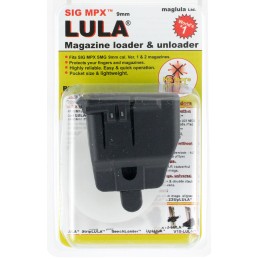 Maglula LU19B LULA Loader  Unloader Made of Polymer with Black Finish for 9mm Luger Sig MPX