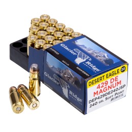 Magnum Research DEP429DE240J Desert Eagle  429 DE 240 gr Jacketed Soft Point 20 Per Box 10 Case