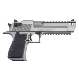 Magnum Research DE44SRMB Desert Eagle Mark XIX 44 Rem Mag 6 with Muzzle Brake 71 Overall Stainless Steel Black Polymer Grip