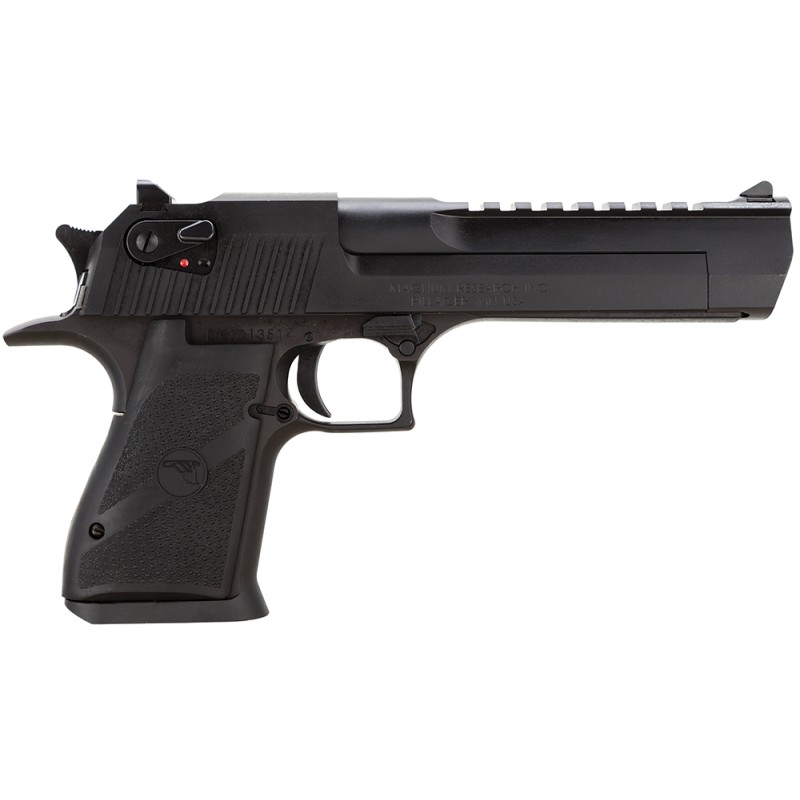 Magnum Research DE357 Desert Eagle Mark XIX 357 Mag Caliber with 6 Picatinny Rail Barrel 91 Capacity Overall  Black Finish Carbo