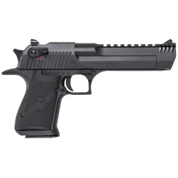 Magnum Research DE357IMB Desert Eagle Mark XIX 357 Mag 6 with Muzzle Brake 91 Matte Black Carbon Steel Frame  Slide Black Rubber