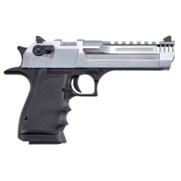 Magnum Research DE50L5BC Desert Eagle L5 50 AE 5 with Muzzle Brake 71 Black Hardcoat Anodized Aluminum Frame Brushed Chrome Carb