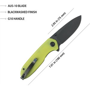 Belus EDC Linerlock Yellow