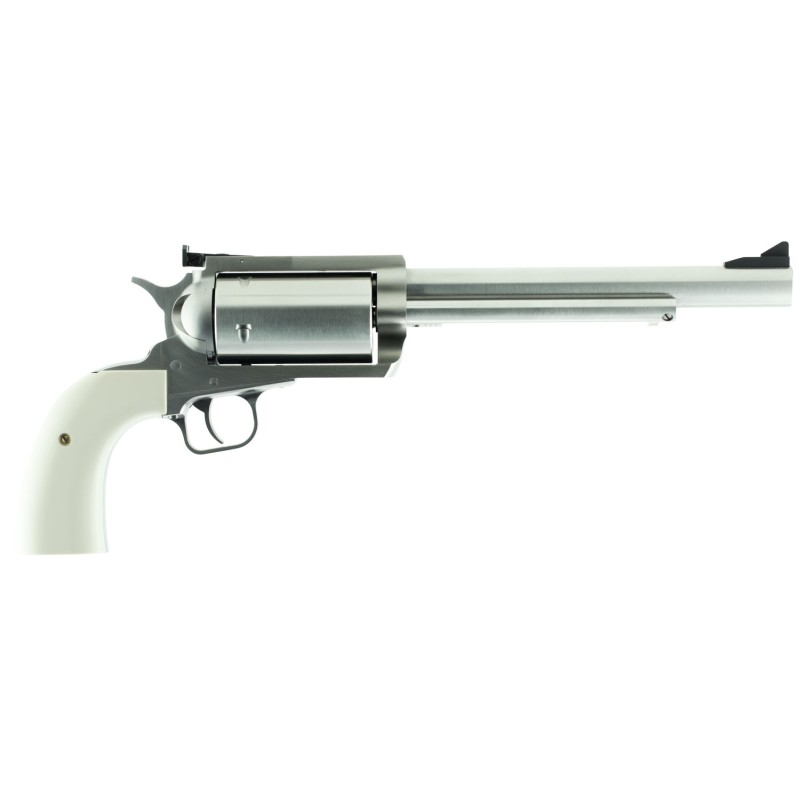 Magnum Research BFR45707B BFR Long Cylinder Extra Large Frame 4570 Gov 5 Shot 7.50 Brushed Stainless Steel Barrel Cylinder  Fram