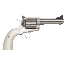 Magnum Research BFR44MAG5B6 BFR Short Cylinder 44 Rem Mag 6 Shot 5 Brushed Stainless Steel Barrel Cylinder   Frame White Polymer