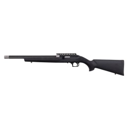 Magnum Research MLR22WMHGT Magnum Lite  Full Size 22 WMR 91 19 Black Carbon Fiber Barrel Black Aluminum Receiver Black Hogue Ove