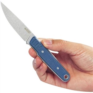 JL Fixed Blade Blue Micarta