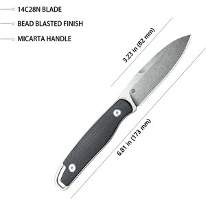 Dust Devil Fixed Blade Black