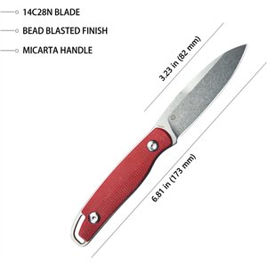 Dust Devil Fixed Blade Red
