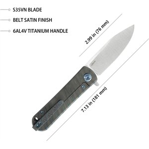 NEO Framelock Flame Ti