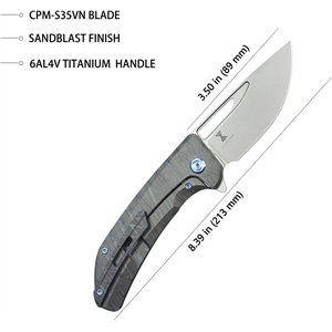 Hyperion Framelock Flame Ti