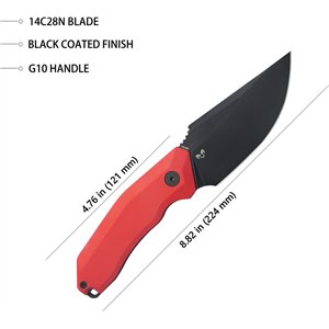 Basilisk Fixed Blade Red