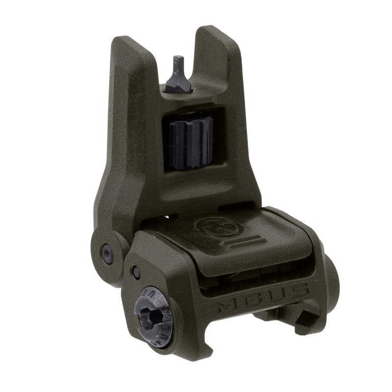 Magpul MAG1166ODG MBUS 3 Sight Front  Olive Drab Green Flip Up AR10AR15M4M16M110SR25