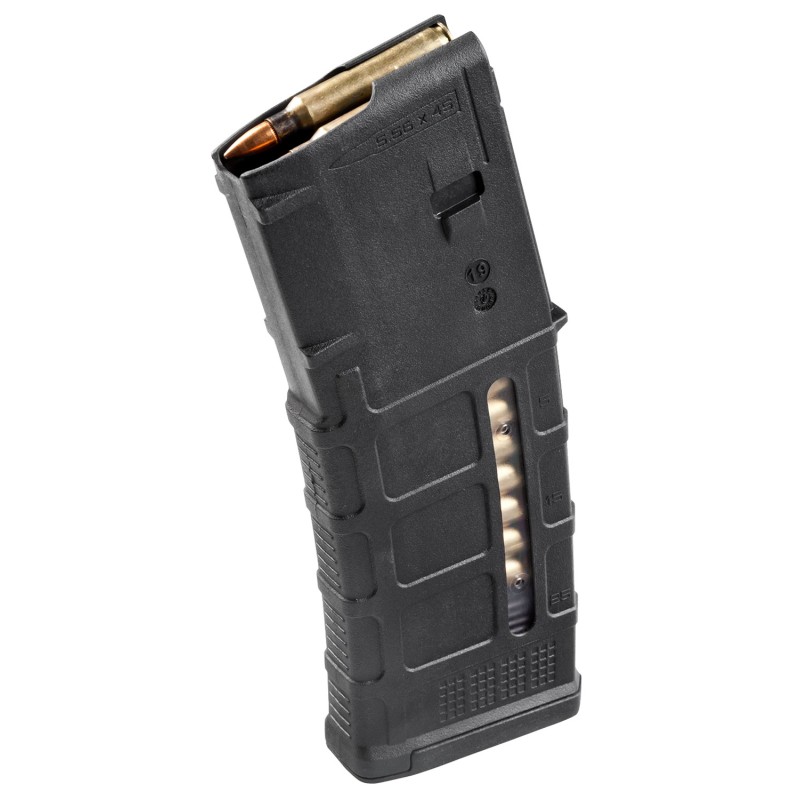 Magpul MAG556BLK PMAG GEN M3 30rd Detachable wCapacity Window 223 Rem5.56x45mm NATO Fits AR15M16M4 Black Polymer