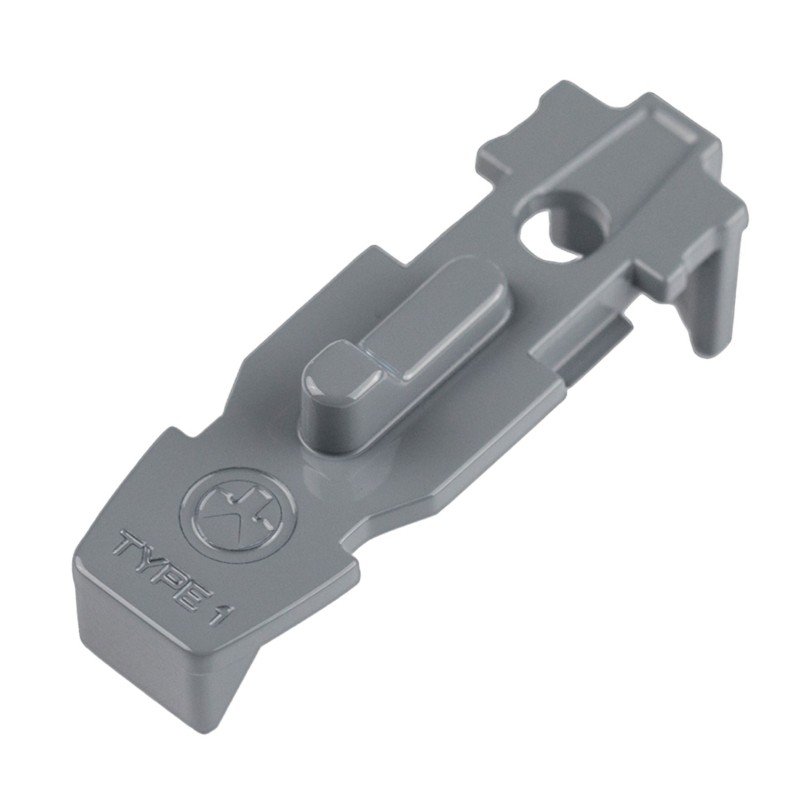 Magpul MAG803GRY Tactile LockPlate Type 1 Made of Polymer w Stealth Gray Finish  18 Single Ridge for PMAG 102030 ARM4 GEN M3AR 3