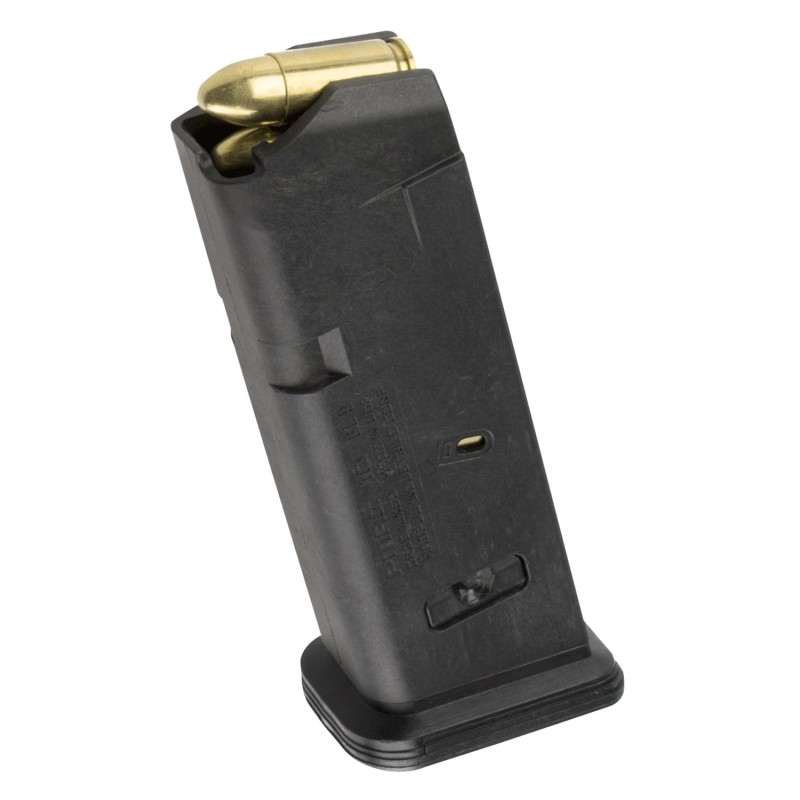 Magpul MAG907BLK PMAG GL9 10rd 9mm Luger Compatible wGlock 19 Black Polymer