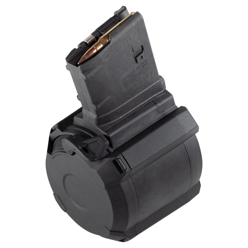 Magpul MAG993BLK PMAG GEN M3 50rd Drum 308 Win7.62x51mm NATO Fits AR10M110SR25 Black Polymer