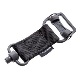 Magpul MAG519BLK MS1MS4 Sling Adapter made of Steel with Maganese Phosphate Black Finish Polymer Hardware Nylon 1.25 Webbing  Tw