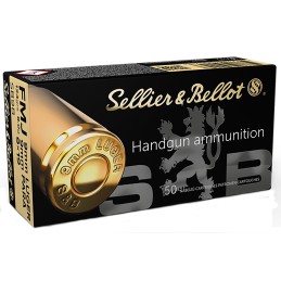 Sellier  Bellot SB9B Handgun  9mm Luger 124 gr Full Metal Jacket 50 Per Box 20 Case