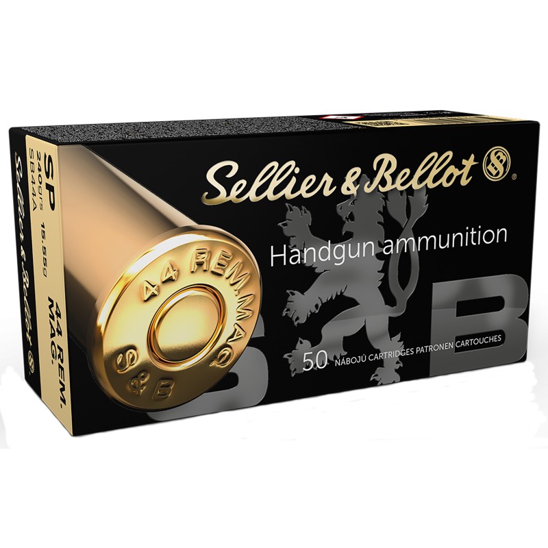 Sellier  Bellot SB44A Handgun  44 Rem Mag 240 gr Soft Point 50 Per Box 12 Case