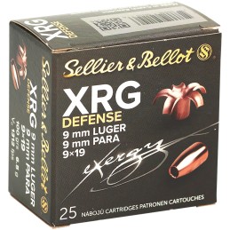 Magtech SB9XA XRG Defense 9mm Luger 100 gr Solid Copper Hollow Point 25 Per Box40 Case