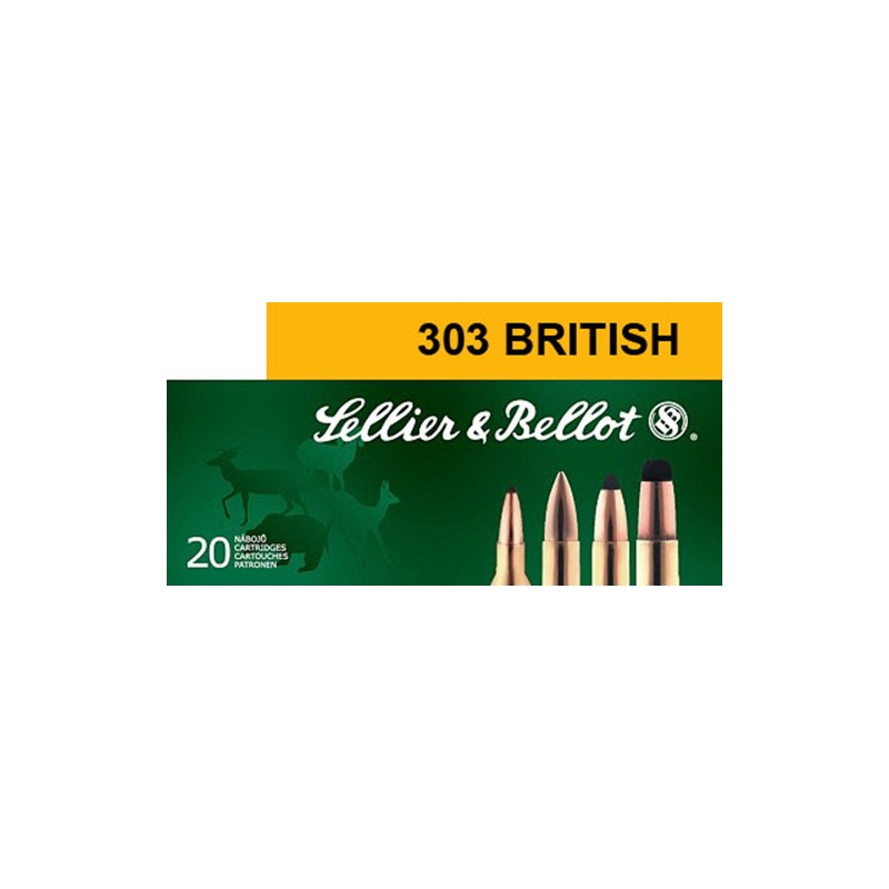 Sellier  Bellot SB303A Rifle  303 British 180 gr Full Metal Jacket 20 Per Box 20 Case