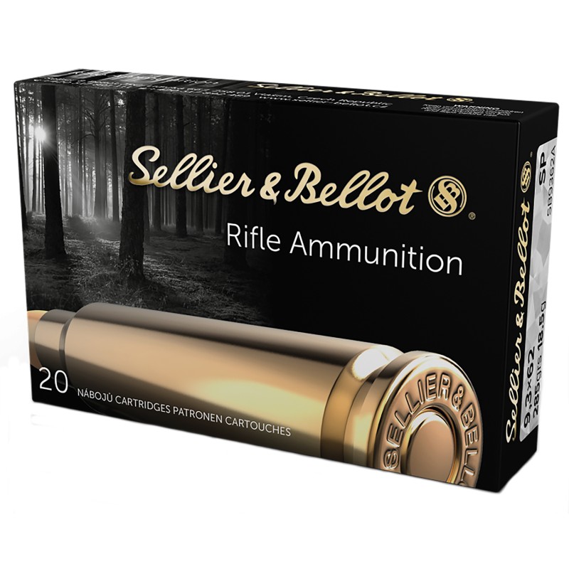 Sellier  Bellot SB9362A Rifle  9.3mmx62 Mauser 286 gr Soft Point 20 Per Box 20 Case