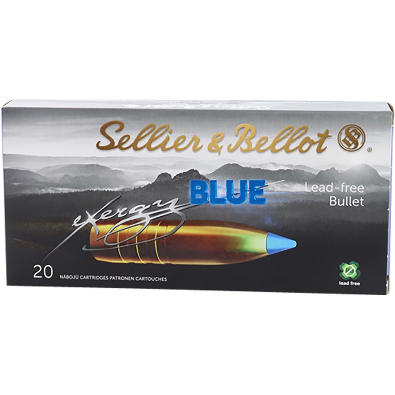 Sellier  Bellot SB308XB eXergy  308 Win 110 gr TAC EX Blue 20 Per Box 12 Case