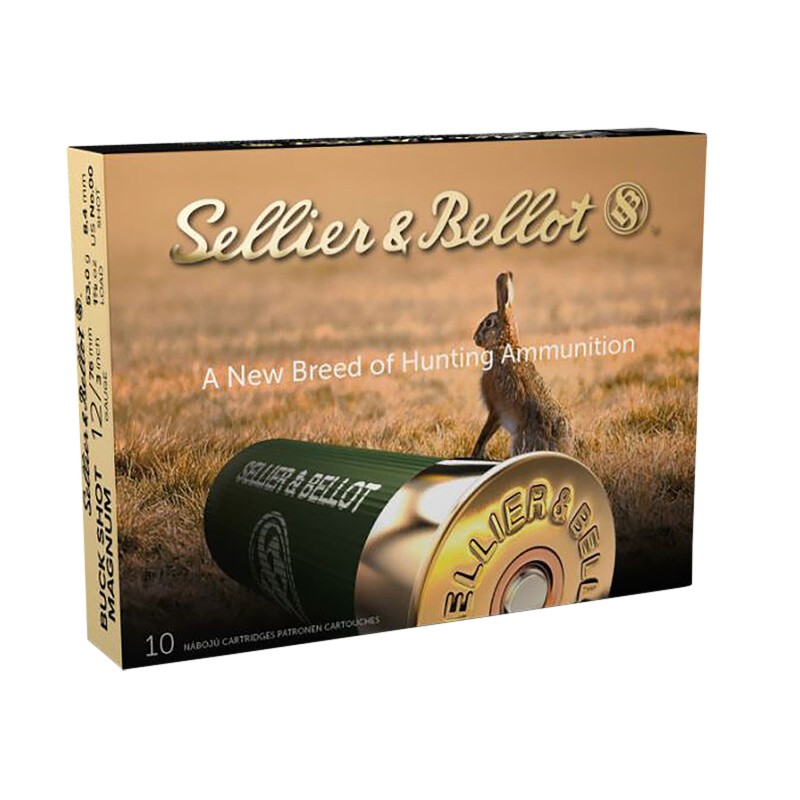 Sellier  Bellot SB12BSA Hunting Magnum 12 Gauge 3 15 Pellets 1 78 oz 00 Buck Shot 10 Per Box 25 Case