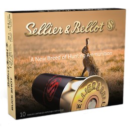 Sellier  Bellot SB12BSE Hunting  12 Gauge 2.75 12 Pellets 1 14 oz 00 Buck Shot 10 Bx 25 Case