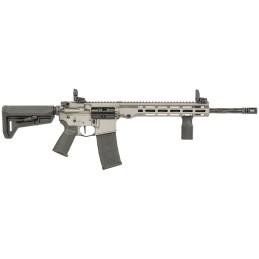 Maxim Defense MXM49734 MD15 L 5.56x45mm NATO 301 16 Fluted Barrel Sniper Gray RecMLOK Handguard Black Magpul Furniture SLK Stock