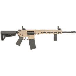 Maxim Defense MXM49735 MD15 L 5.56x45mm NATO 301 16 Fluted Barrel FDE RecMLOK Handguard Black Magpul Furniture SLK Stock MBUS Si