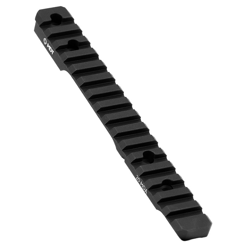 Mdt Sporting Goods Inc 104505BLK Picatinny Scope Rail  Black Anodized 11 Long Fits Tikka T1X Rimfire Action 20 MOA